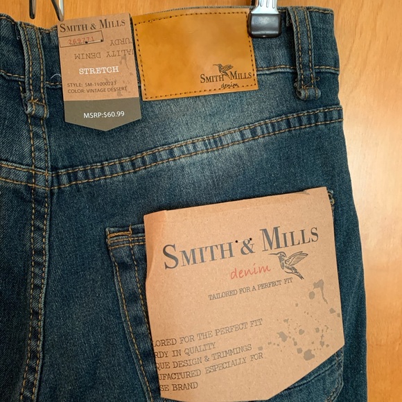 Smith & Mills Stretch Denim Jeans Vintage Desert - Men’s Size 32x32 - Picture 4 of 7